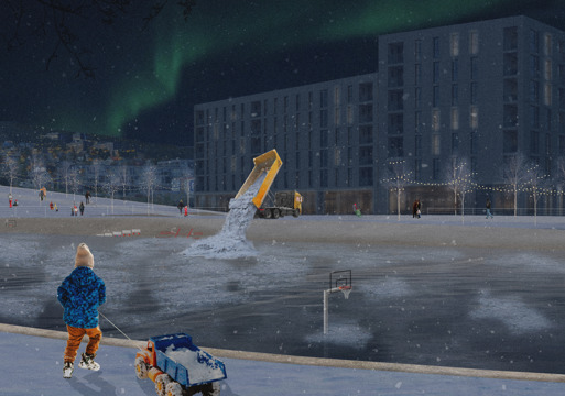 Trym Thorsen Lomsdalen Snøhåndteringspark Med Tidevannet Som Motor